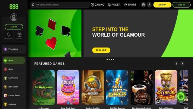 888 Casino casino screenshot